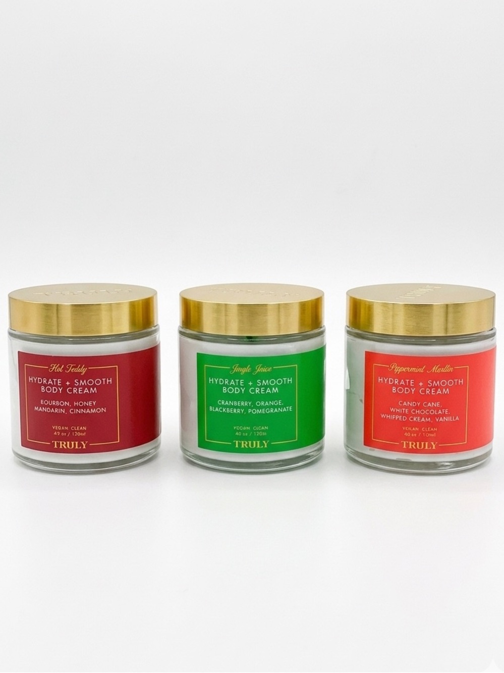 TRULY Hydrate + Smooth Holiday Cocktail Body Creams